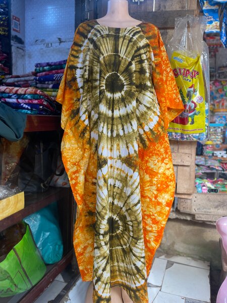Robe africaine tie-dye pour femme