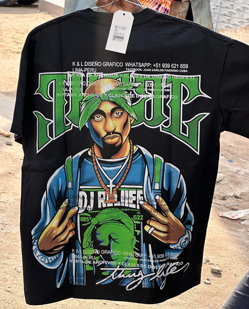 T-shirt imprimé hip-hop