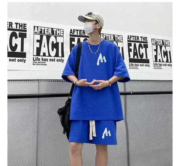 Ensemble décontracté bleu homme