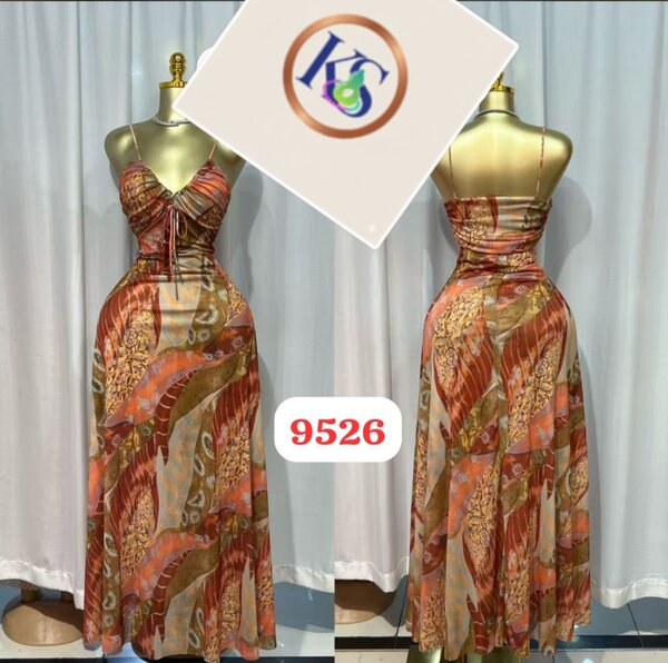 Robe longue imprimée bohème