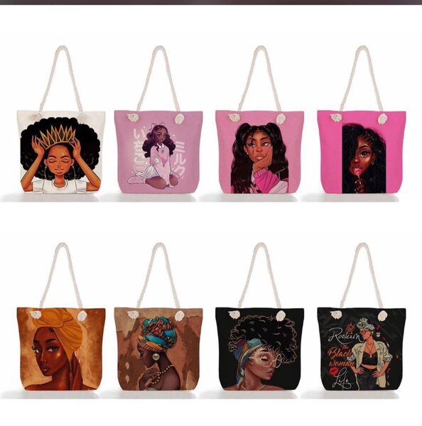 Sac cabas imprimé artistique