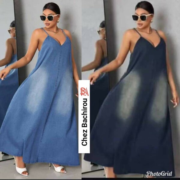 Robe Décontractée en Denim