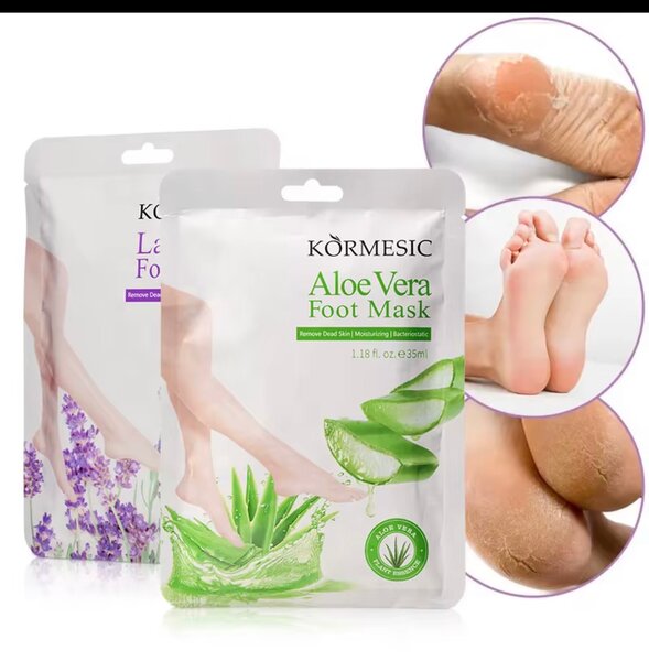 Masque de pied pour les pieds KÖRMESIC Aloe Vera