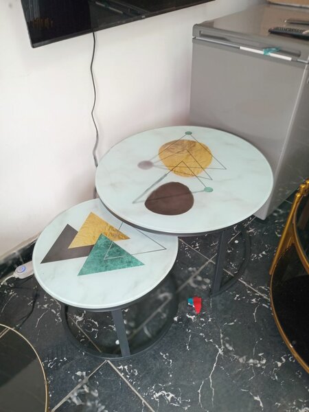 Tables basses design géométrique