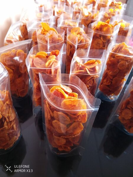 Chips de banane croustillants