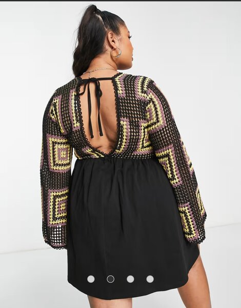 Robe à mailles plage