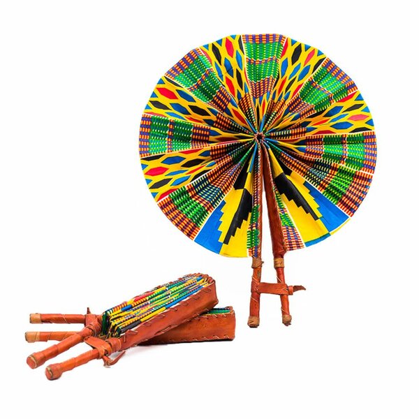 Éventail africain coloré