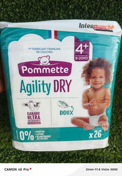 Couches Pommette Agility Dry 4+