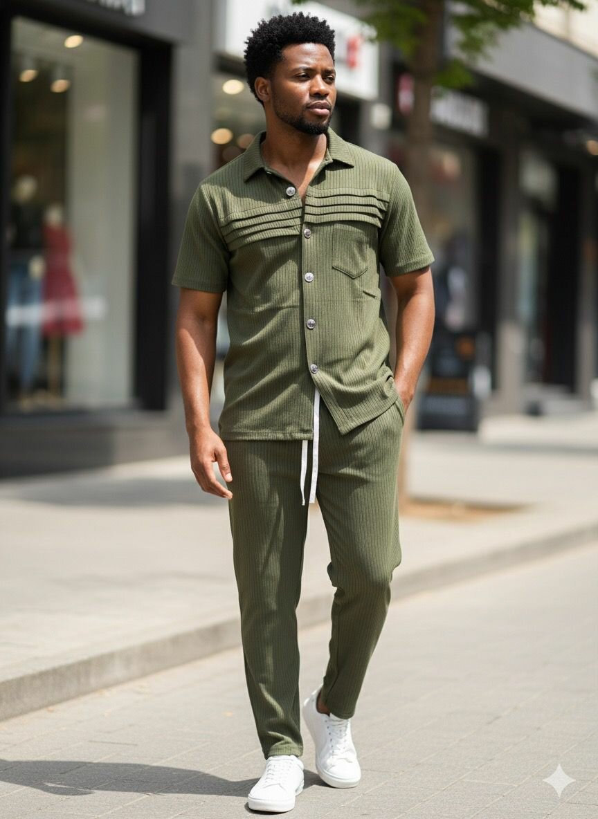 Ensemble Homme Élégant Été