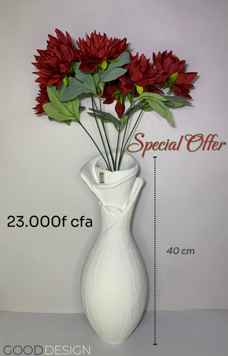 Vase design élégant 40 cm