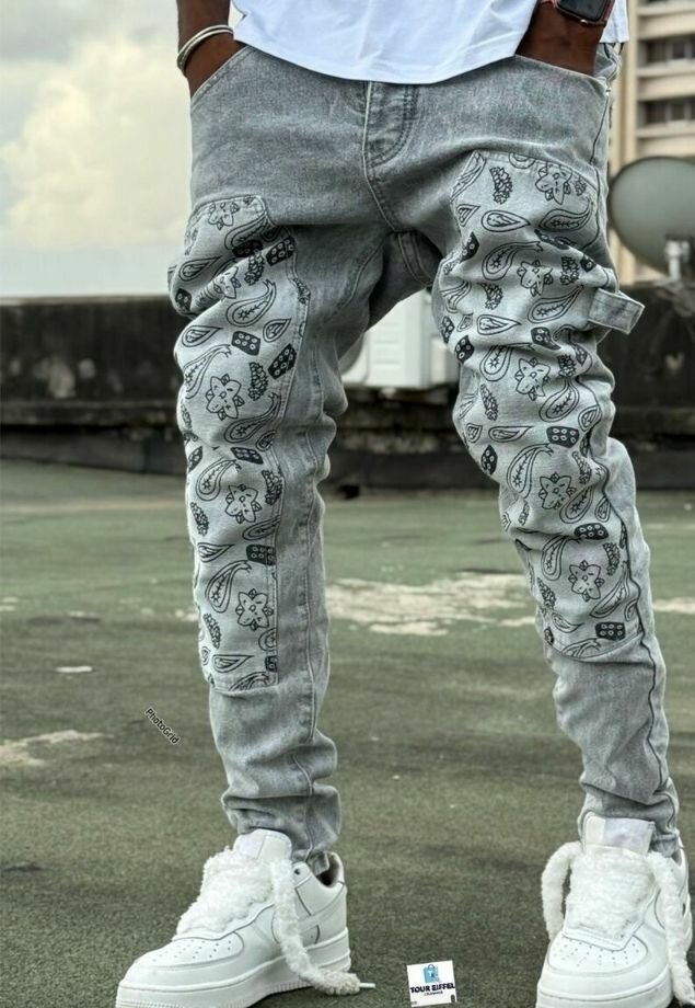 Jeans imprimés pour hommes