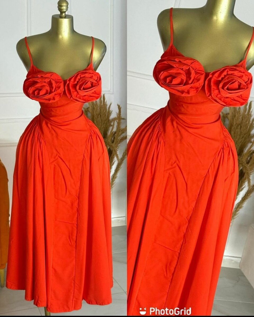 Robe élégante à fleurs 3D