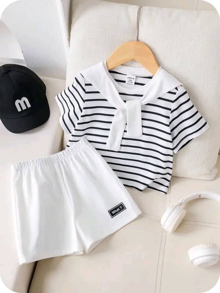 Tenue Rayée Enfant Été