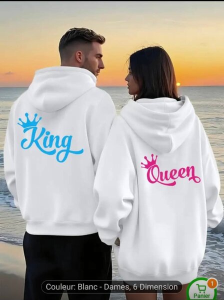 Sweatshirts Couple Amour Chic