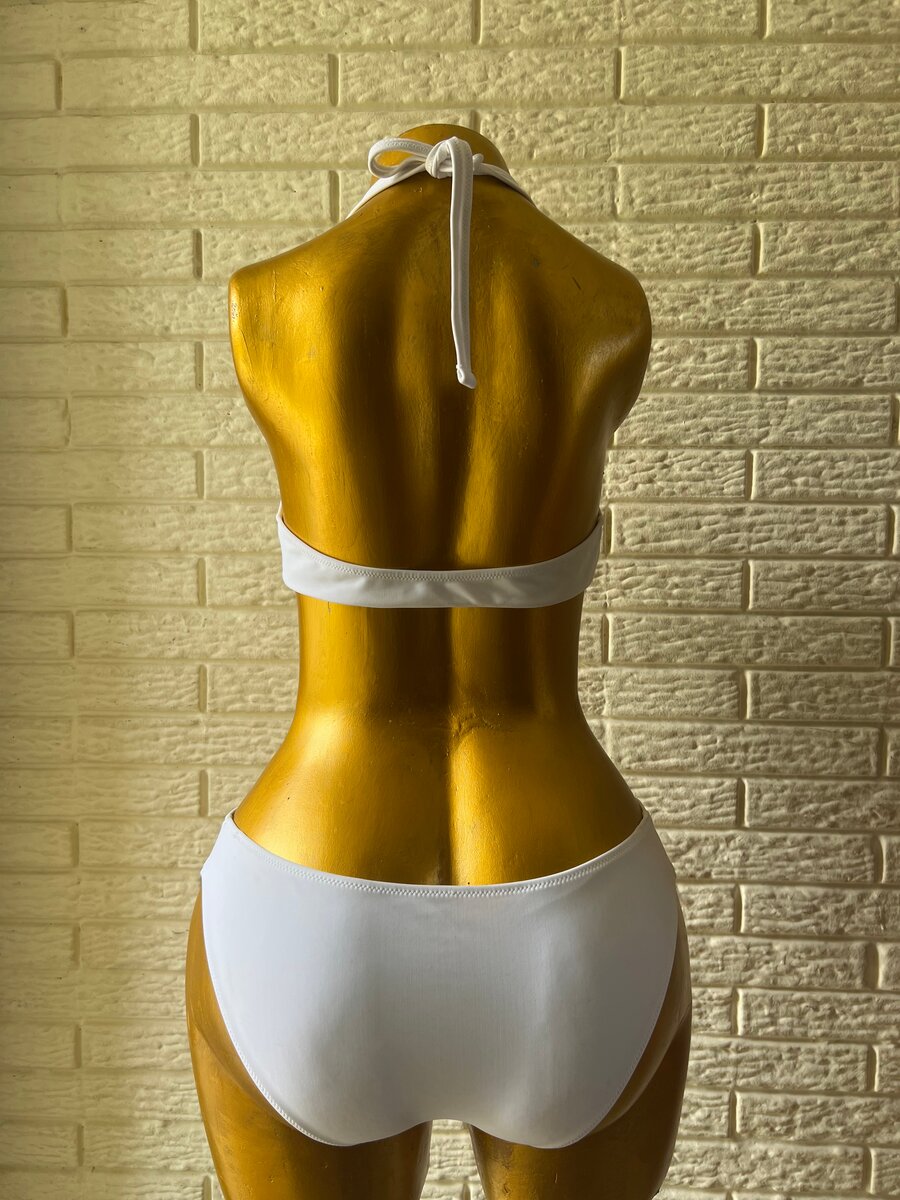 Monokini Blanc Élégant