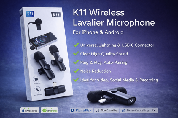 Microphone Lavalier Sans Fil K11