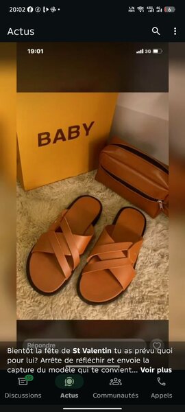 Tongs confortables pour homme