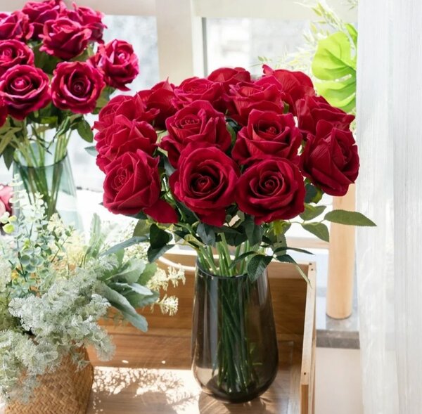 Roses artificielles réalistes