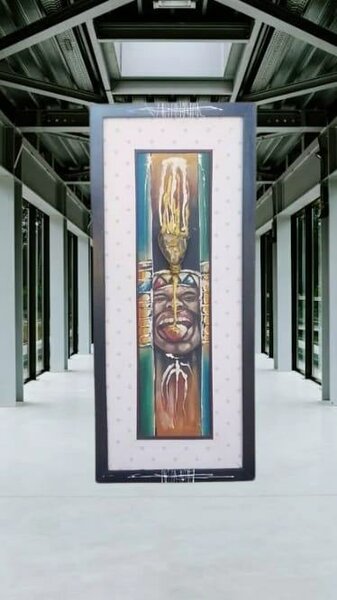 Tableau mural abstrait coloré