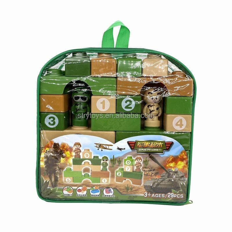 Jeu de blocs militaires pour enfants