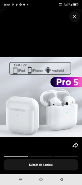 Écouteurs Bluetooth Pro 5