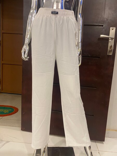 Pantalon évasé noir femme