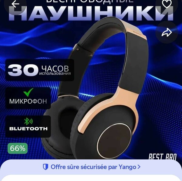 Casque Bluetooth Sans Fil