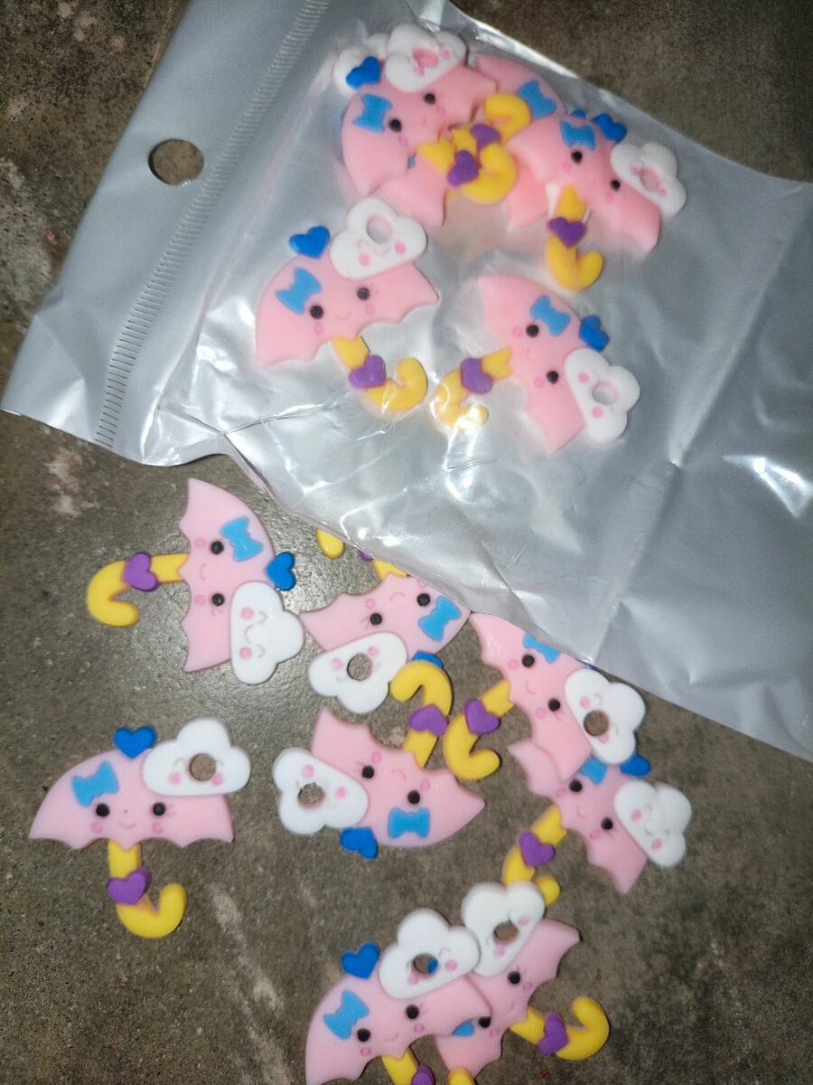 Perles en gomme parapluie