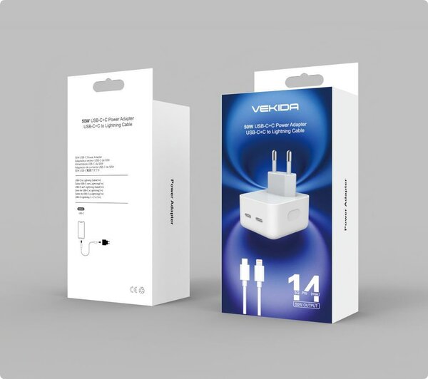 CHARGEUR DEUX TROUS 50W USB-C