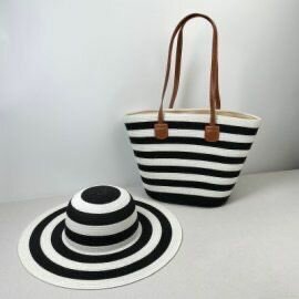 Sac et Chapeau Plage Rayés