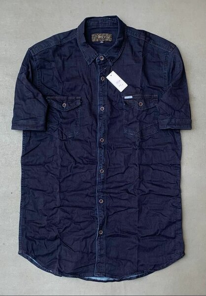 Chemise en jean bleu Homme