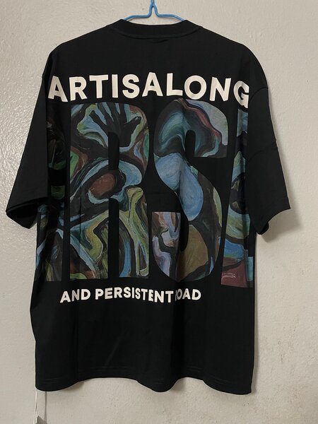 T-shirt noir graphique art