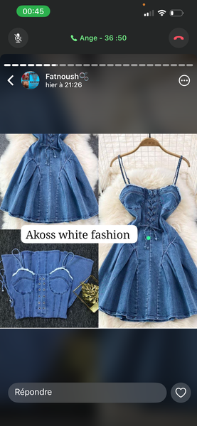 Robe en jean élégante