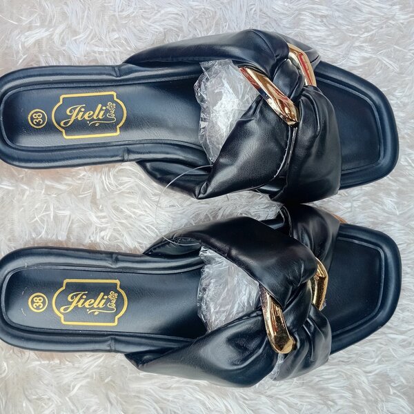 Mules noirs en cuir Fielt