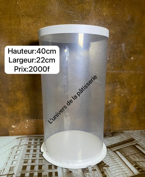 Boîte Cylindrique transparente