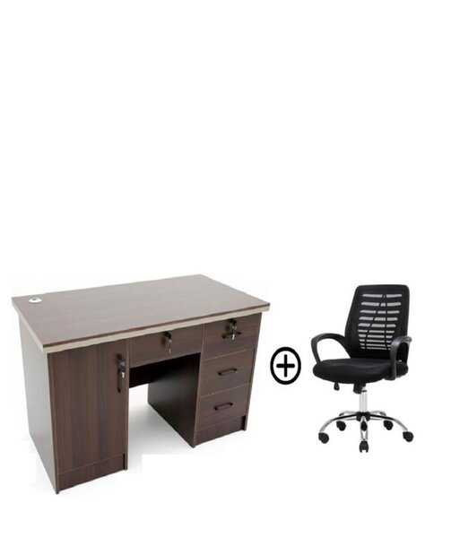 Bureau avec chaise ergonomique