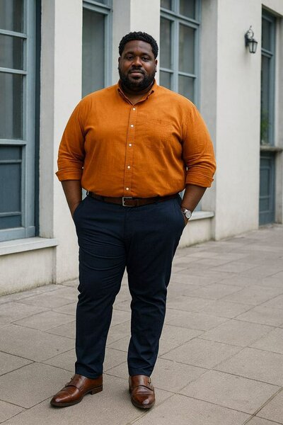 Pantalon Homme Élégant Grande Taille