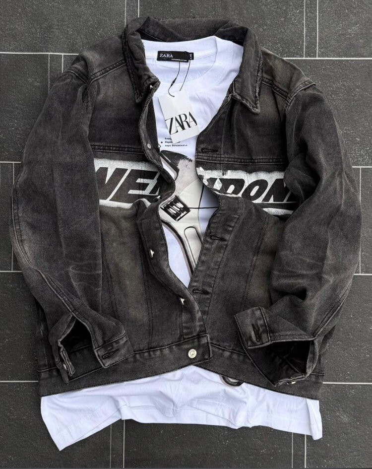 Veste en jean Zara homme