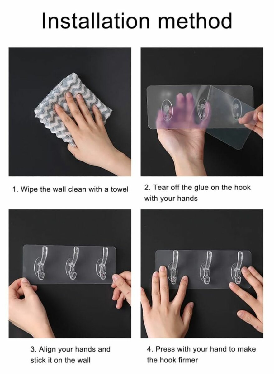 Crochets muraux adhésifs