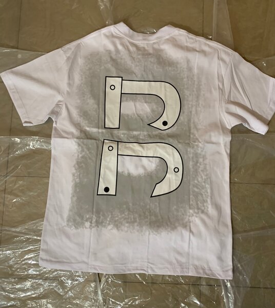 T-shirt blanc imprimé original