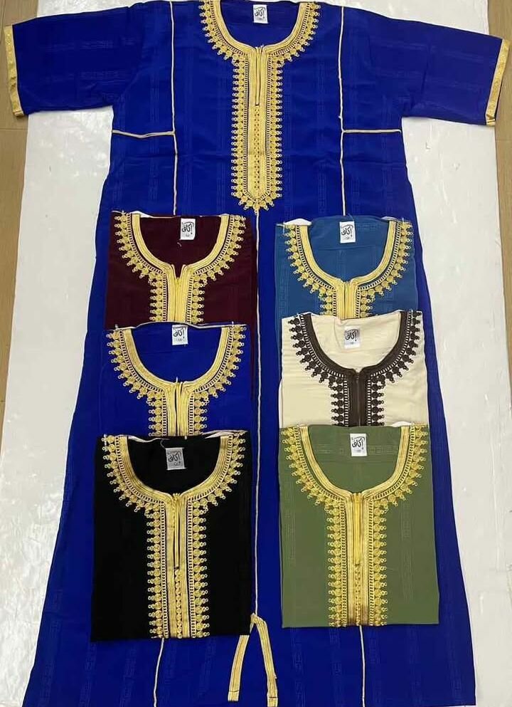 Caftan Homme Bicolore Élégant