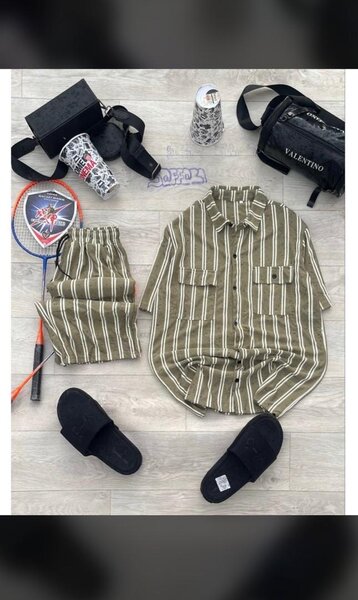 Ensemble Chemise et Short Rayé