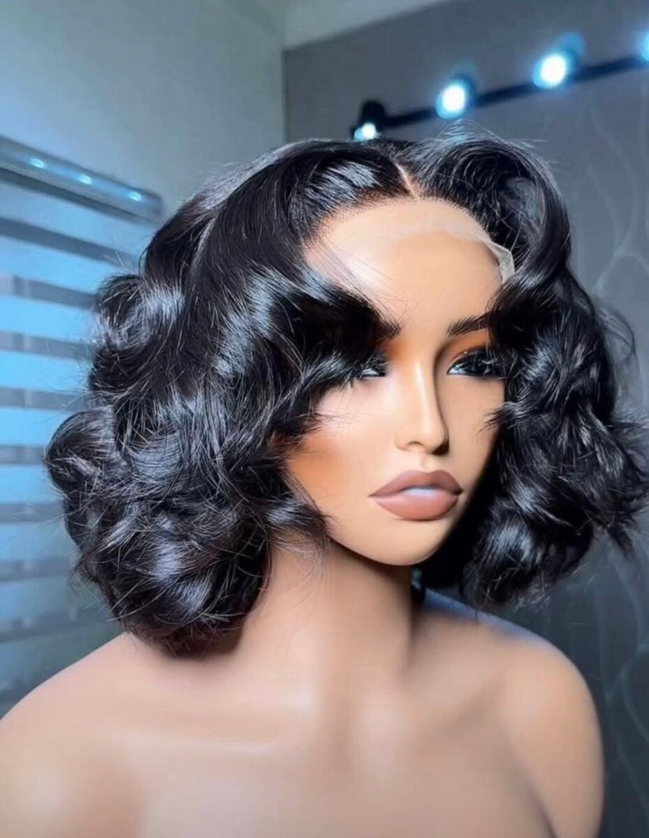 Perruque naturelle ondulée