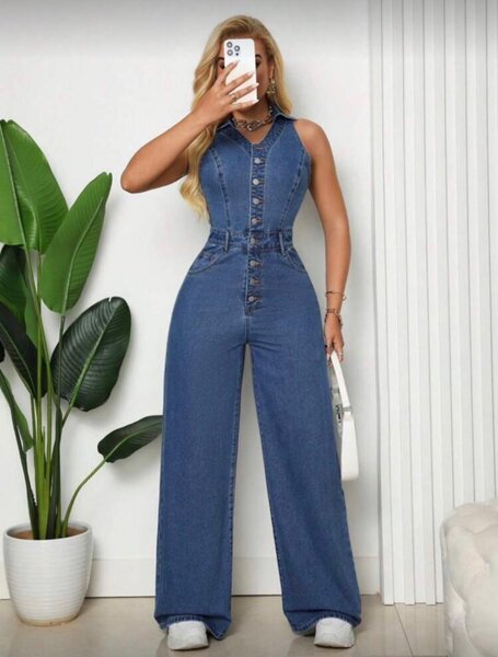 Combinaison en jean élégante