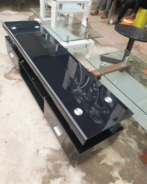 Meuble TV en verre moderne