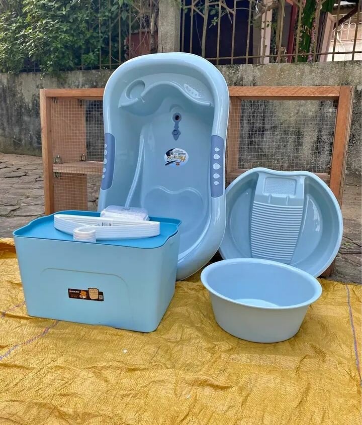 Baignoire bébé pliable - Bleu