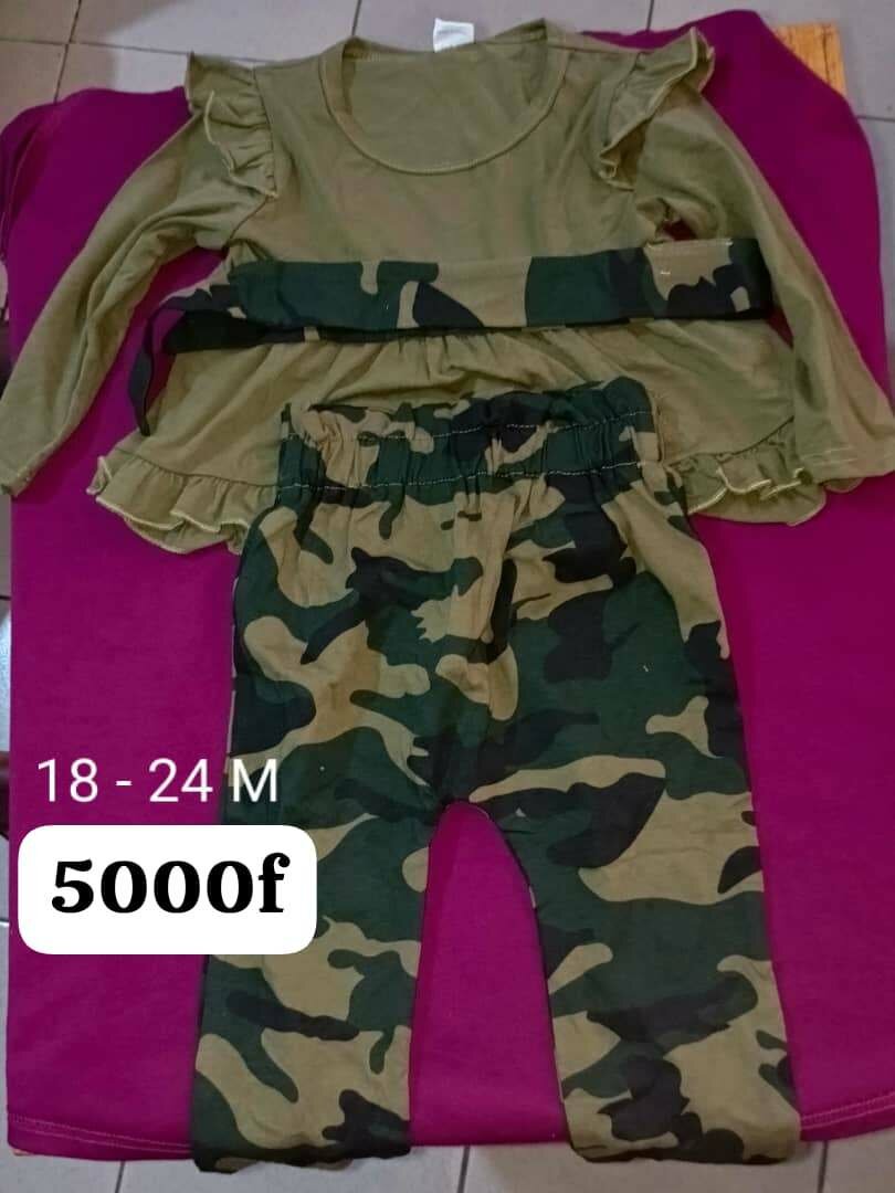 Ensemble bébé camouflage