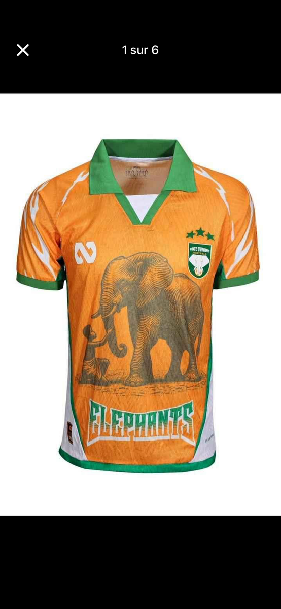 Maillot Éléphants Football