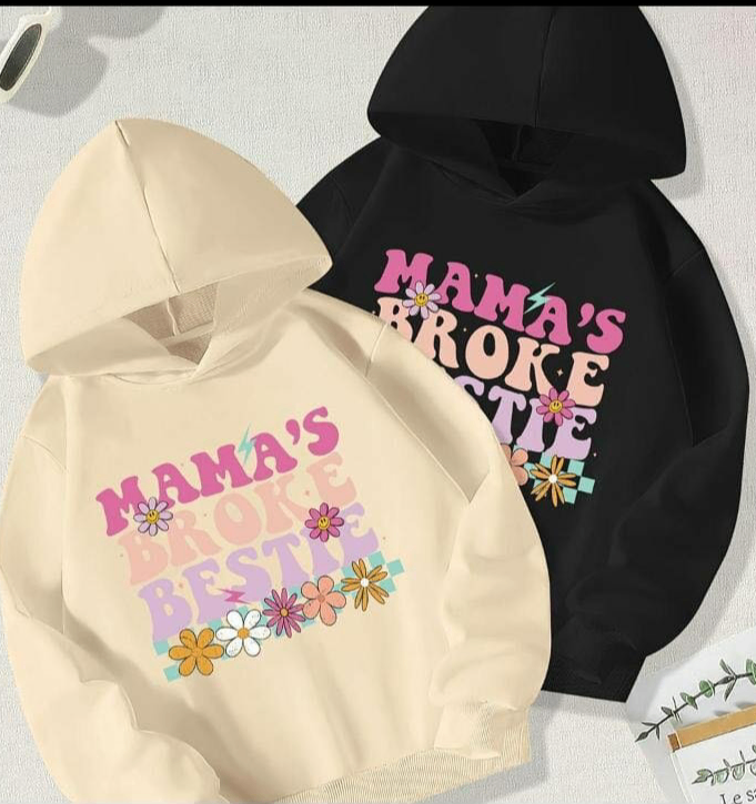 Sweat à capuche "Mama's Broke"