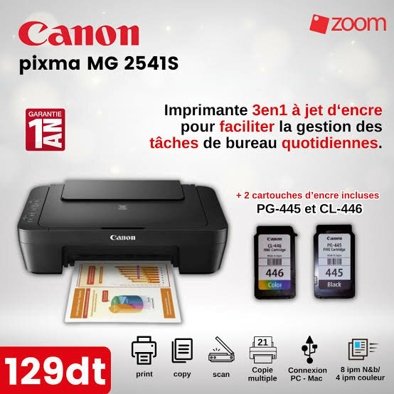 Canon PIXMA MG2541S Imprimante